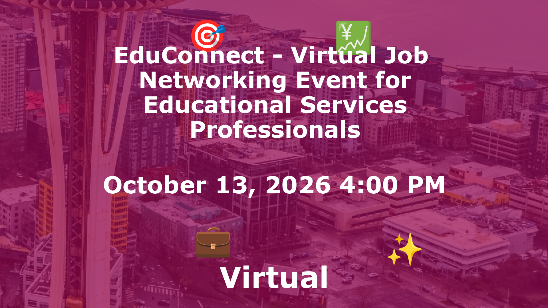 EduConnect - Virtual Job  Networking Event for Educational Services Professionals event image